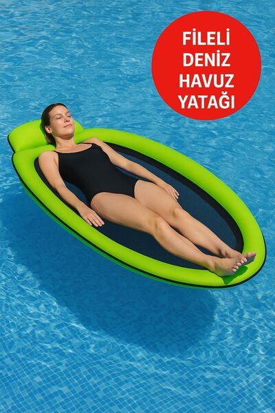 TOYFEST AquaRelax Fileli Havuz Yatağı -Yaz Keyfi Fileli Deniz/Havuz Yatağı 17...