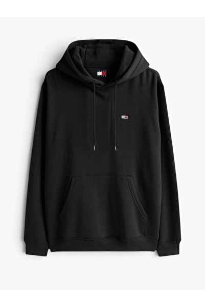 Tommy Hilfiger تي شيرت رجالي أسود من TJM REG S FLAG HOODIE - DM0DM20742