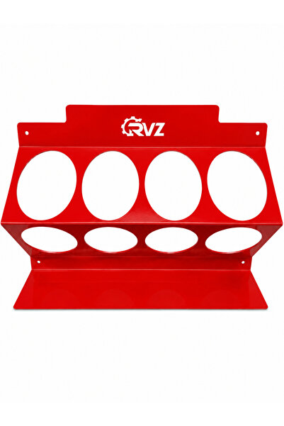 Ravza Makina Pasta Cila Şişe Standı - Kırmızı Renk / Oto Detailing Metal Düze...