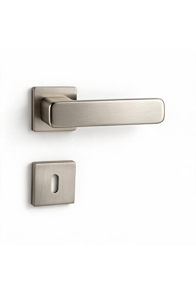 Nobel Pimador Alaca Door Handle with Square Badge Inox Oda