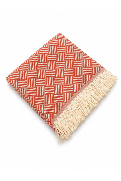 ULTRA MODERN Blanket, 100% Cotton Woven Quilt with Tassels – Soft and Light –...