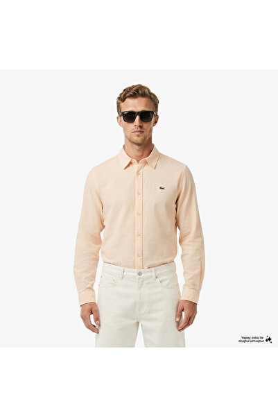 Lacoste Erkek Regular Fit Turuncu Gömlek