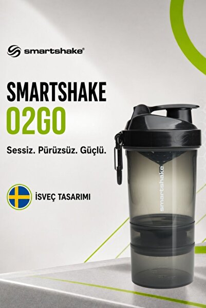 Smartshake Original2Go Serisi 600 ml Siyah Protein Shaker