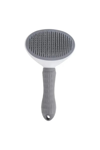 Choice1 Gray Pet Dog Brush Cat Comb Self Cleaning Pet Hair Remover Brush For ...
