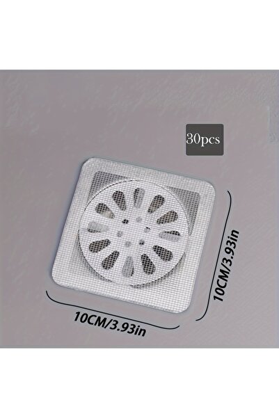 Choice 30pcs 10/20/30pcs Disposable Shower Drain Hair Catcher Mesh Stickers, ...