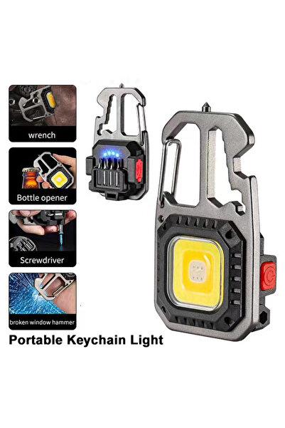 Choice 2Pcs Flashlight 1-3PacK Multifunction Keychain Lighting 7 Modes COB Fl...