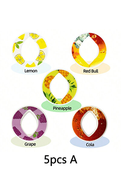 Choice 5pcs A style 1/3/5/7PC Oval Fruit Drink Flavor Pod Creative 0 Sugar 0 ...