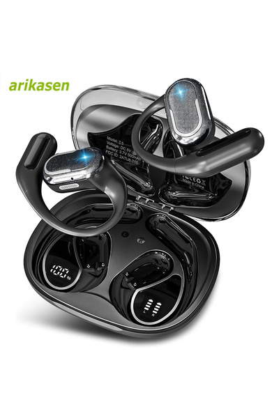 Choice black Open Ear Earbuds Bluetooth Headphones Wireless 60Hrs Playtime Hi...