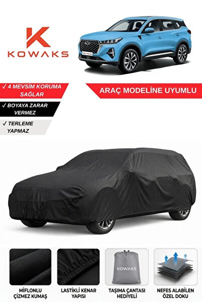 KOWAKS Chery Tiggo 7 Pro Max Oto Branda, Araba Brandası, Siyah