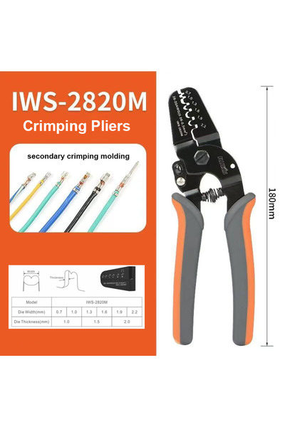 Choice IWS-2820M IWISS IWS-2820M Mini Micro Open Barrel Crimping Plier JAM Mo...