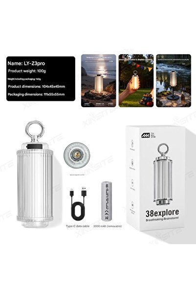 Choice6 Z3 Pro-1 3000mAh 38-KT 38 Light 38 Explore USB Rechargeable Camping L...
