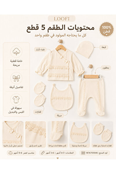 LOOFI Newborn Baby Boys Girls Soft Cotton Baby Sets(0-6Months)