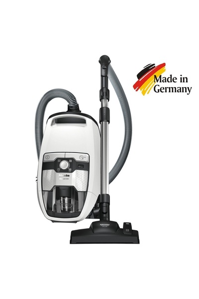 Miele مكنسة كهربائية بدون كيس من نوع بلازارد CX1 فليكس باورلاين، لون لوتس وايت