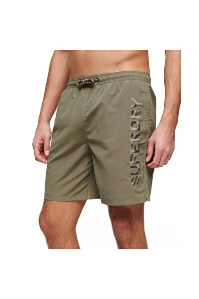 SUPERDRY D2 SDCD PREMIUM EMB 17 " Σορτς Κολύμβησης M3010227A-1KH Χακί
