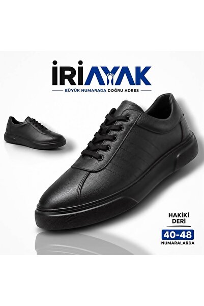 İriayak Large Size Genuine Leather 40-48 / Comfortable Sole Casual Shoes / Me...