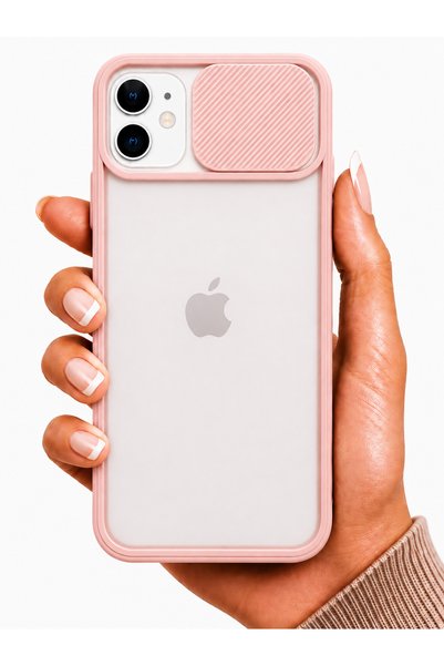 noktaks Apple iPhone 12 Case Camera Sliding Matte Back Surface Color Frame Le...