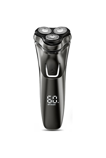 Choice black Electric Razor for Men Cordless Wet/Dry Rotary Shaver USB Fast C...