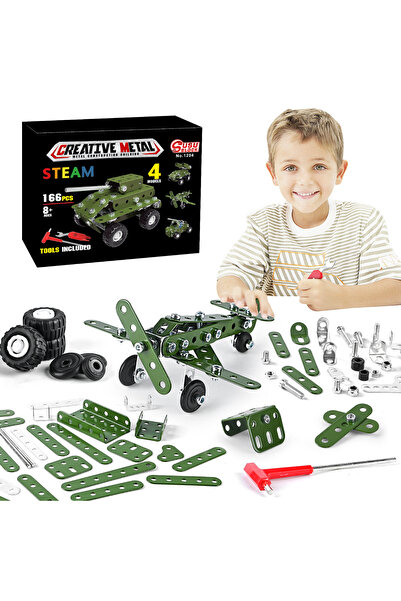 Choice1 With Box 166PCS 1204 Creative DIY Assembly Variable Multi Shape Build...