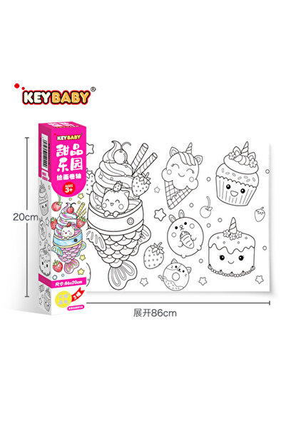 Choice9 MT198-red Coloring Paper Roll Drawing Toys for Children Montessori Co...