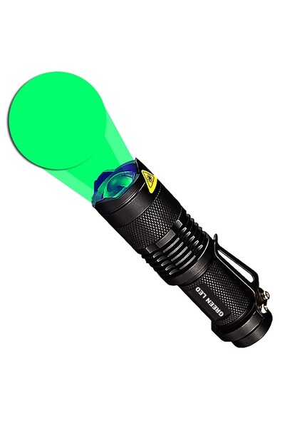 Choice AA ZOOM black Green LED Small Mini Strong Light LED Fill Light Flashli...