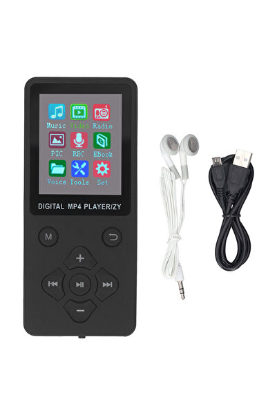 choice2 black MP3 MP4 Player Bluetooth 5.0 Super Thin 1.8 Inch Color Screen 1...