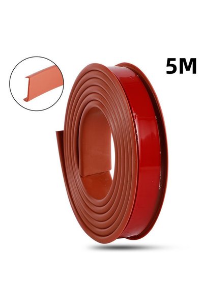 Choice5 18mm Brown 5M U-shaped Edge Banding Tape Furniture Self-Adhesive Tabl...