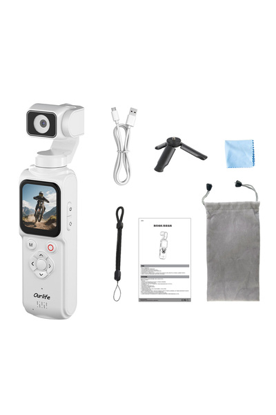 choice2 NO TF Card White Ourlife 4K Action Camera 330° Face Tracking Gimbal S...