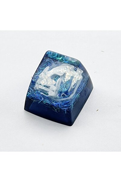 choice2 Blue NEW Butterfly Custom Keycaps Resin Drip Glue Cherry Transparent ...