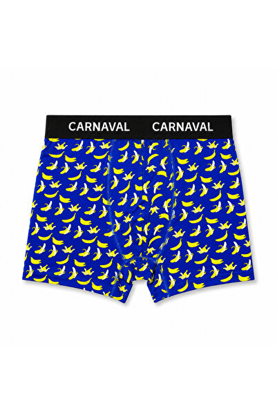 CARNAVAL SOCKS Carnaval Banana Pattern Premium Cotton Men's Boxers - Blue Color