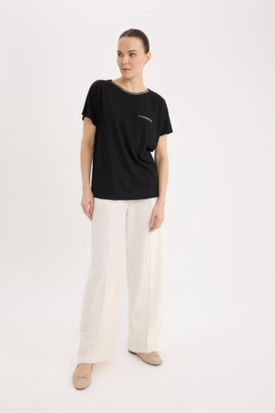 DeFacto Kadın T-shirt K7701AZ/BK81