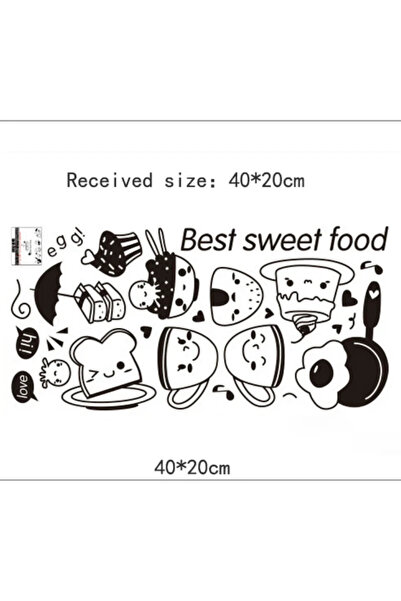 Choice 1pcs Kitchen Diy Coffee Sweet Food Wall Stickers Wall Art Decal Decora...