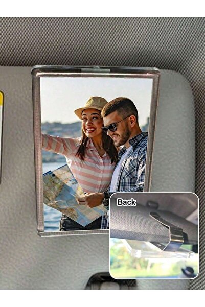 Choice 1pc Car Sun Visor Acrylic Photo Holder -Personalized DIY Car Decoratio...