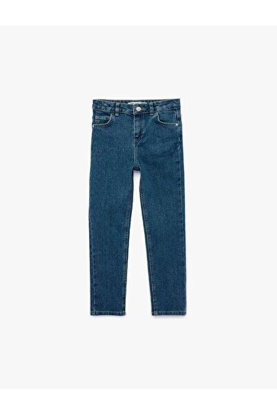 Koton Pantaloni din denim cu buzunare elastice ajustabile în talie