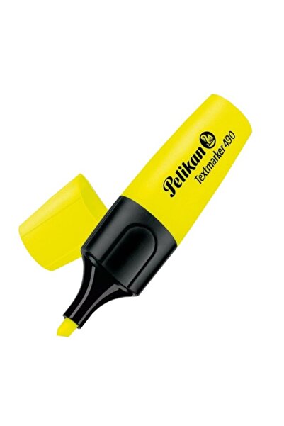 Pelikan 490 Fosforlu Kalem İşaret Kalemi 1-5 Mm Sarı (10 Lu Kutu)