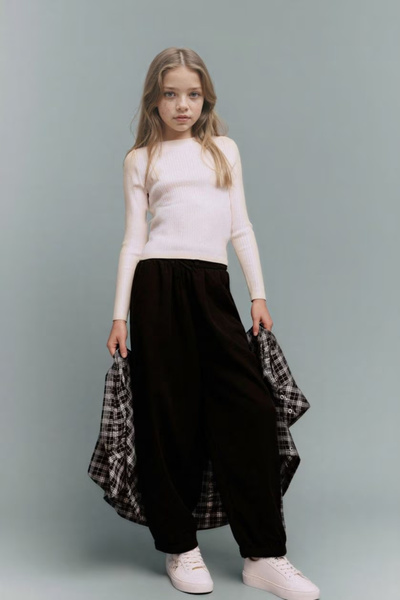DeFacto Girl's Canvas Trousers G6753A8/Bk27
