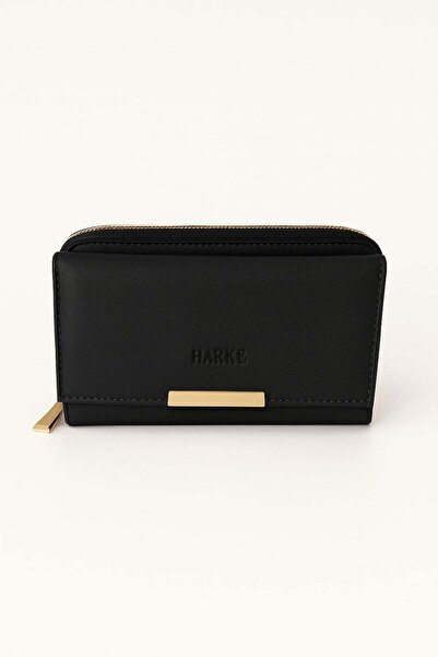 HAKKE Printed Wallet with Snap Fastener and Zipper