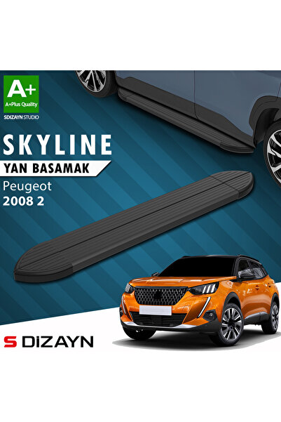 S Dizayn Peugeot 2008 2 Skyline Siyah Yan Basamak 183 Cm 2020 Üzeri A+ Kalite...