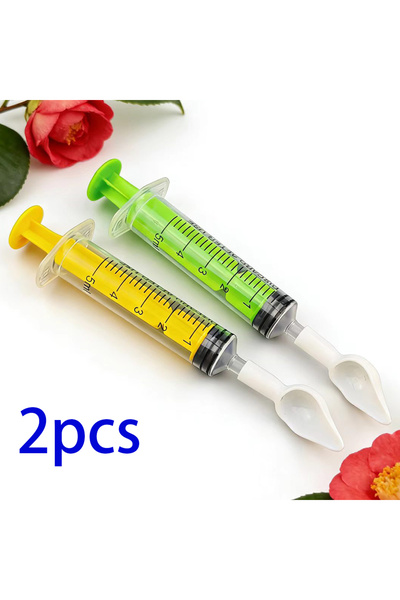 Choice 5mlColorful2pcs 5ml Colored Measuring Syringe Spoons, Pet Bird Feeding...