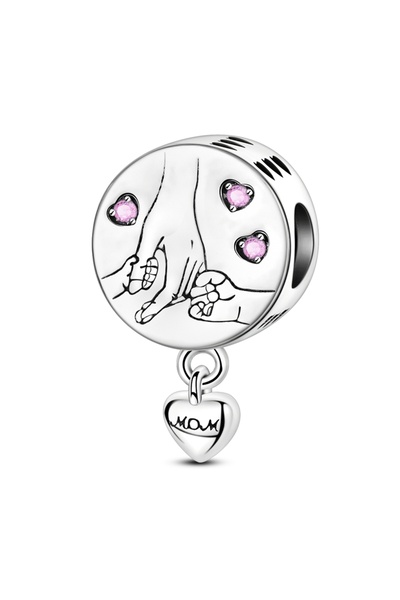 Choice KTC1577 Original 925 Sterling Silver Charms Beads Family Friendship Lo...