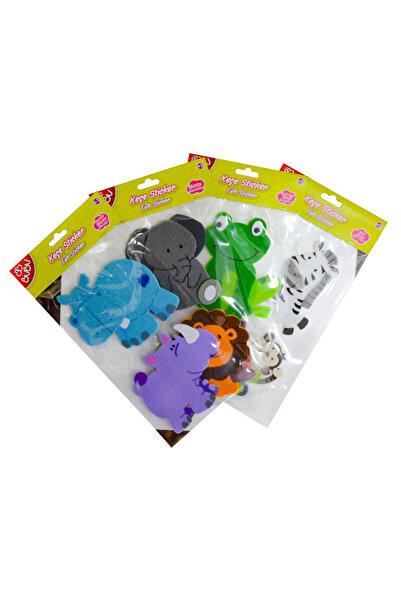 Genel Markalar Bu-bu Stickers 3d Keçe Hayvanlar Karışık -sts011