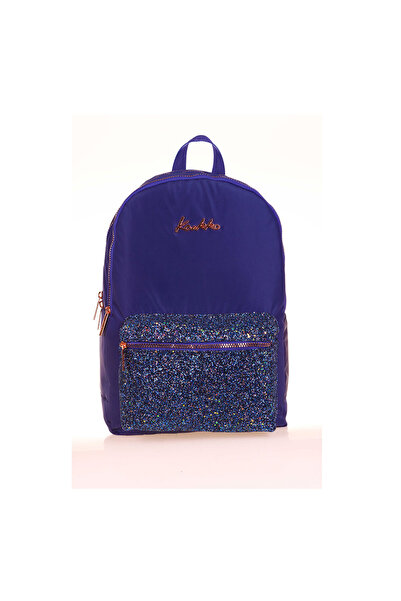 KAUKKO Okul Sırt Çantası Bright Taşlı Lacivert K1648