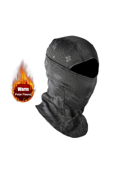 Choice Python black Winter Fleece Warm Camouflage Balaclava Outdoor Cold-proo...