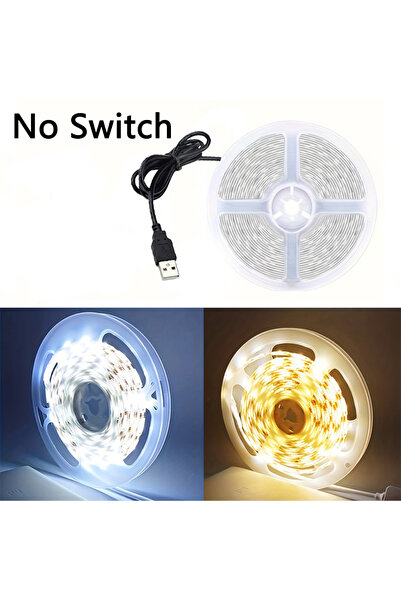 Choice3 شريط إضاءة LED أبيض دافئ 1 متر 5 فولت 2835 قابل للصق والقطع، إضاءة LE...