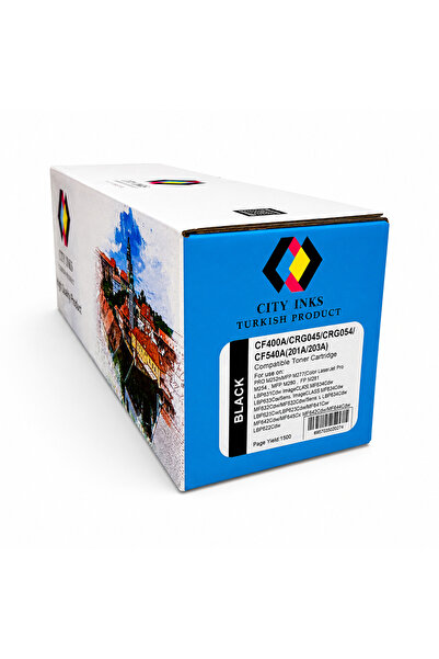 City Inks حبر تركي سيتي انك متوافق مع HP CF400A / CF540A 201A / 203A أسود (Bl...