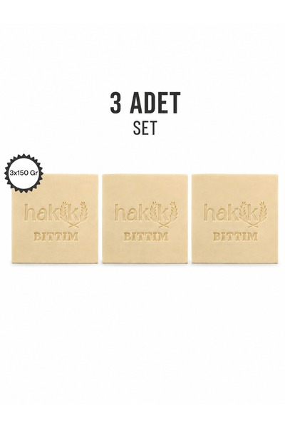 Hakiki Store 3 Pieces of Natural Bıttım Soap 150 Gr |   Bıttım and Yemeklik I...