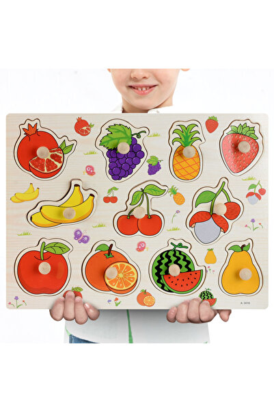 Choice A3016 Montessori Wooden Puzzles Hand Grab Boards Toys Tangram Jigsaw B...