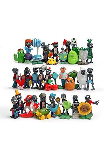 Choice 40pcs/lot Plants vs Zombies Figures Toys PVZ Sunflower Peashooter Catu...