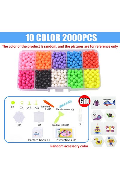 Choice3 مجموعة ألعاب خرز سحري لاصق مائي مكونة من 10 ألوان، 2000 قطعة، مصنوعة ...
