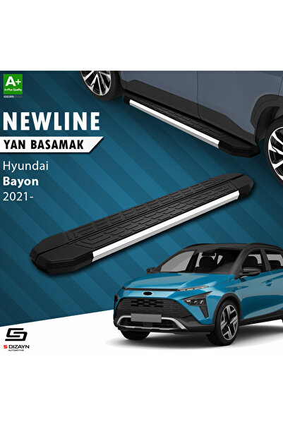 S Dizayn Hyundai Bayon NewLine Krom Yan Basamak 173 Cm 2021 Üzeri A+ Kalite H...