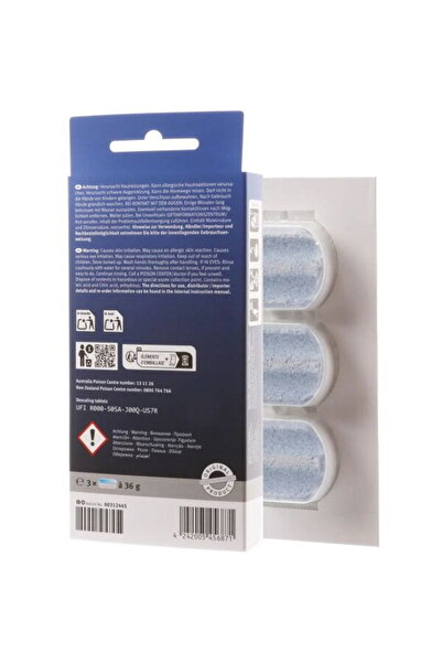 Bosch Descaling tablets 00312445, 3 tablets of 36g for coffee machines, quick...